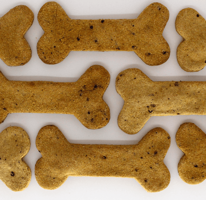 Large Banana and Blueberry Dog Biscuits